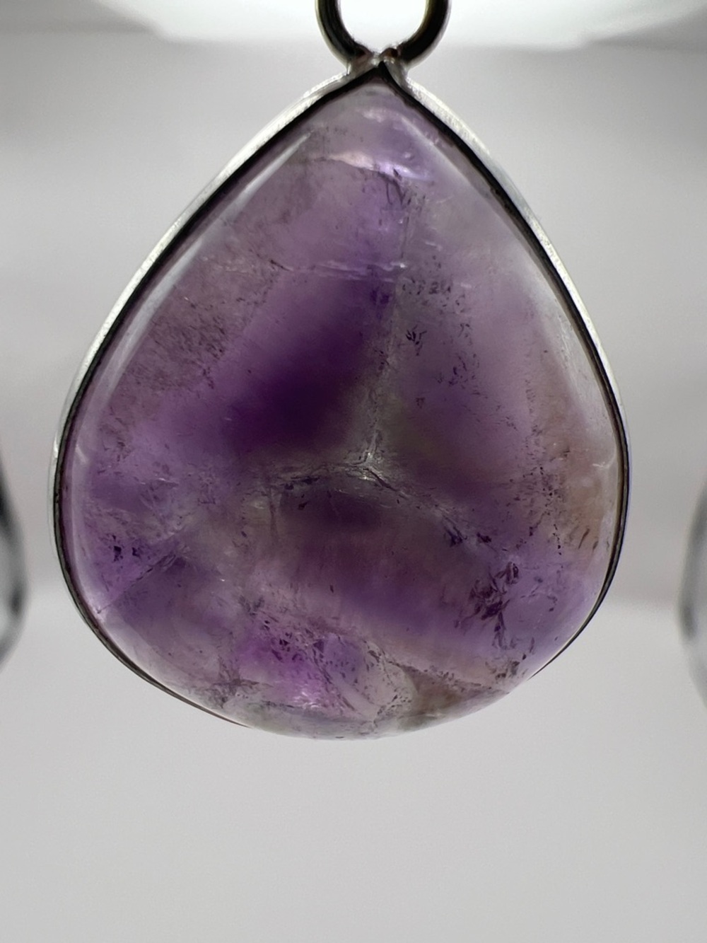 Teardrop Amethyst Pendant Necklace